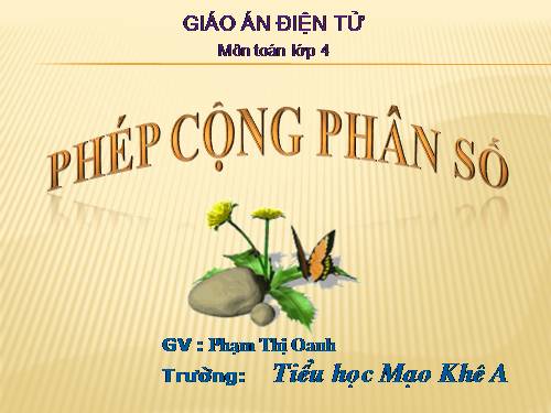 Phép cộng phân số