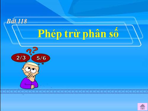 Phép trừ phân số