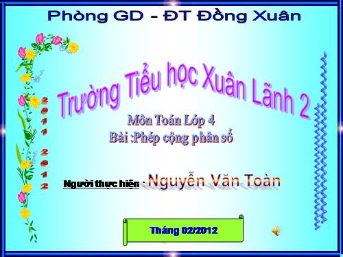 Phép cộng phân số