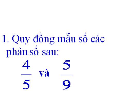 So sánh hai phân số cùng mẫu số