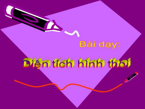 Diện tích hình thoi