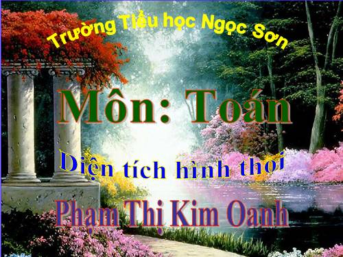 Diện tích hình thoi