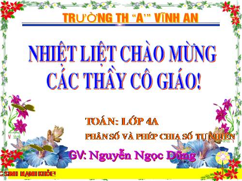 Phân số và phép chia số tự nhiên