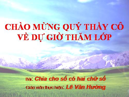 Chia cho số có hai chữ số