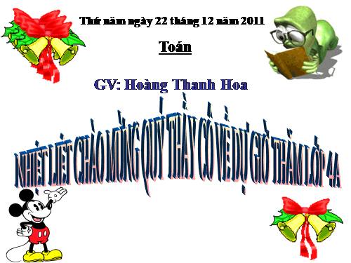 Các Bài giảng khác thuộc Chương trình Toán 4