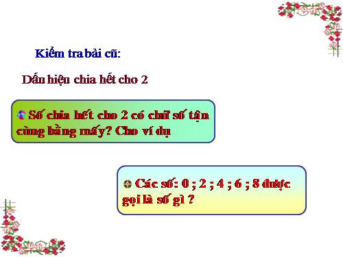 Dấu hiệu chia hết cho 5