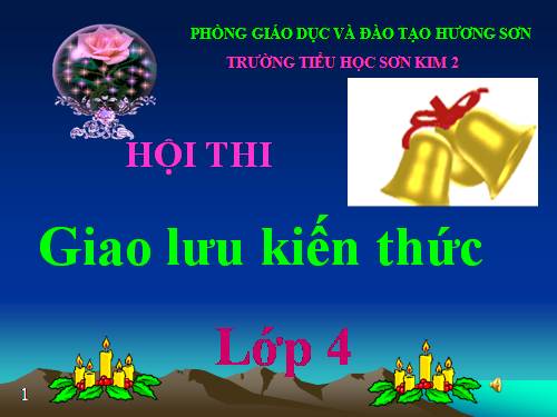 Giao lưu kiến thức lớp 4