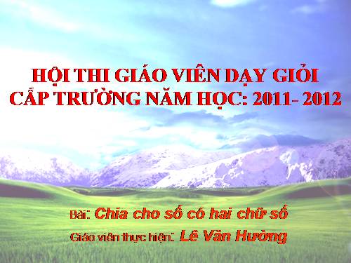 Chia cho số có hai chữ số