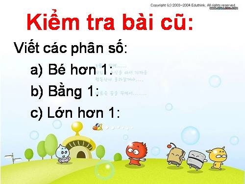 Phân số bằng nhau