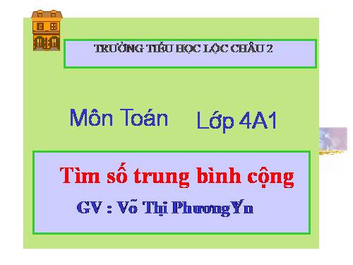 Tìm số trung bình cộng