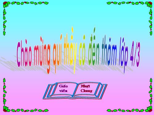 Các Bài giảng khác thuộc Chương trình Toán 4