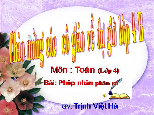 Phép nhân phân số