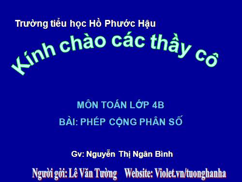 Phép cộng phân số