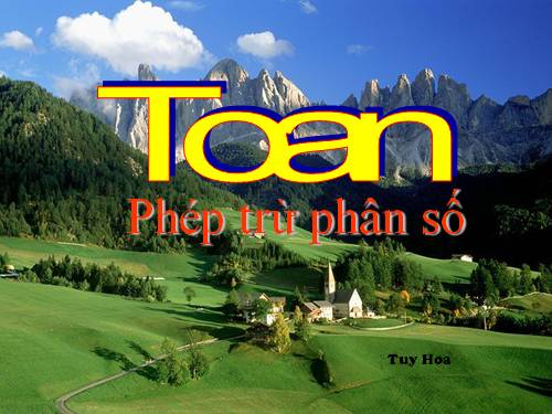 Phép trừ phân số (tiếp theo)