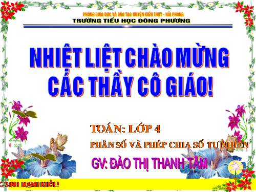 Phân số và phép chia số tự nhiên