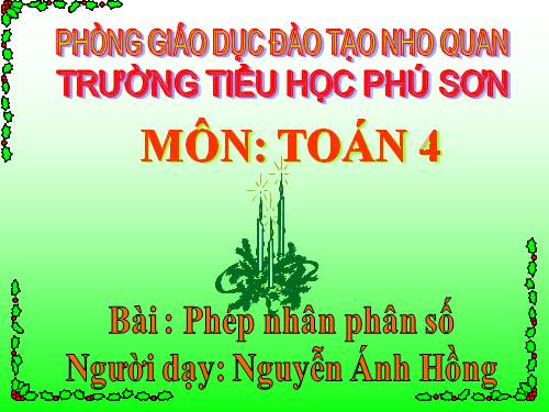 Phép nhân phân số