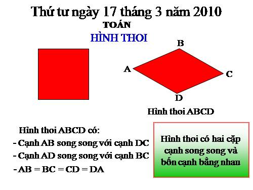 Hình thoi