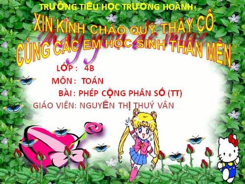 Phép cộng phân số (tiếp theo)