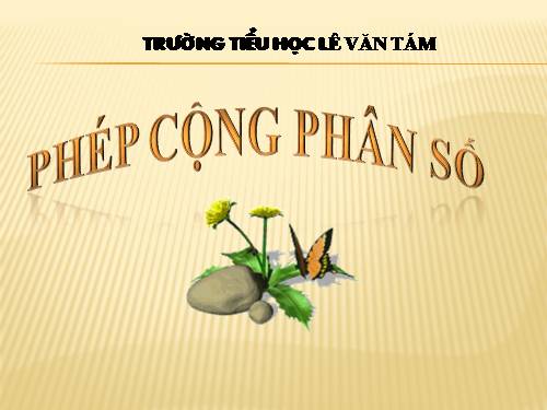 Phép cộng phân số