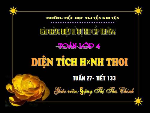 Diện tích hình thoi