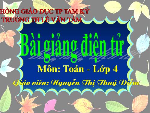 Ôn tập về các phép tính với số tự nhiên