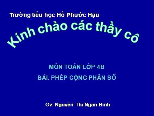 Phép cộng phân số