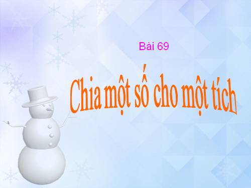 Chia một số cho một tích