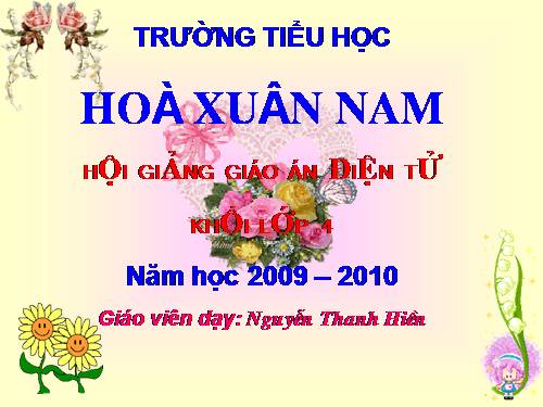 Các Bài giảng khác thuộc Chương trình Toán 4