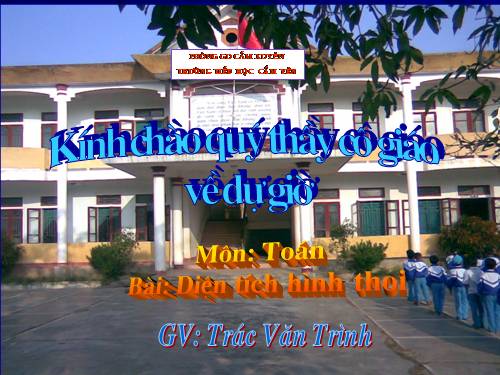 Diện tích hình thoi