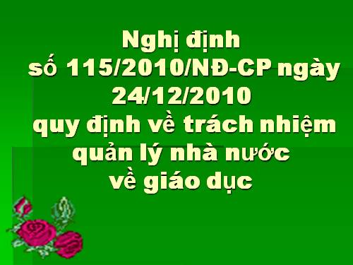 Nghị định 115