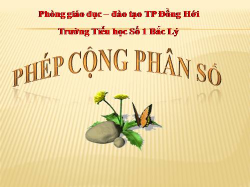 Phép cộng phân số