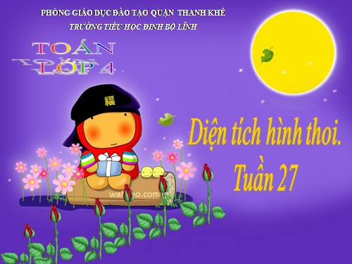 Diện tích hình thoi