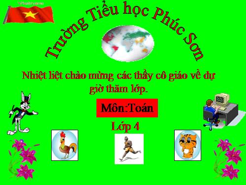 Các Bài giảng khác thuộc Chương trình Toán 4