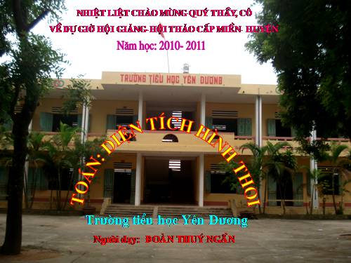 Diện tích hình thoi