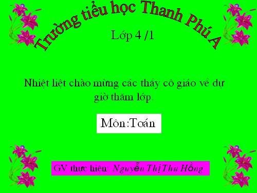 Phép trừ phân số (tiếp theo)