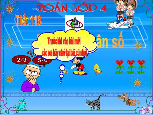 Phép trừ phân số (tiếp theo)