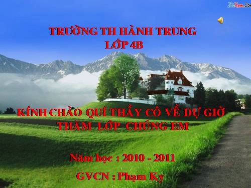 Các Bài giảng khác thuộc Chương trình Toán 4