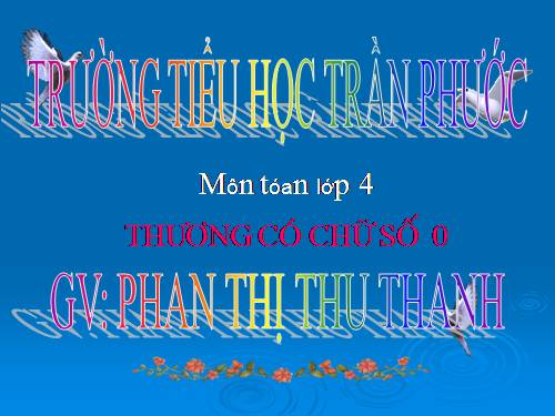 Thương có chữ số 0