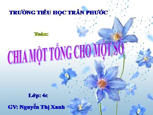 Chia một tổng cho một số