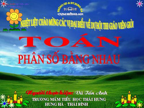 Phân số bằng nhau