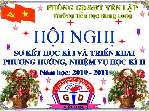 HOI NGHI SO KET HOC KI I