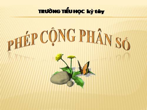 Phép cộng phân số
