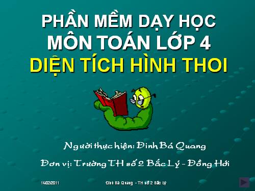 Diện tích hình thoi