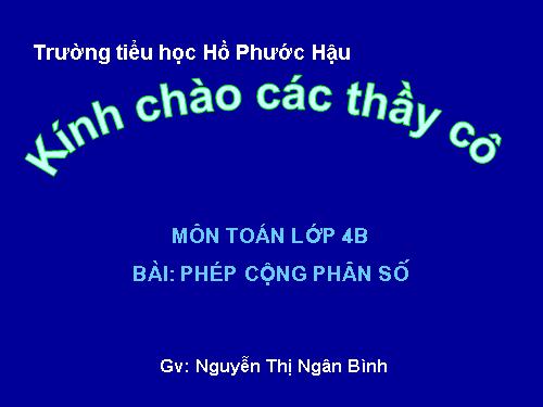 Phép cộng phân số