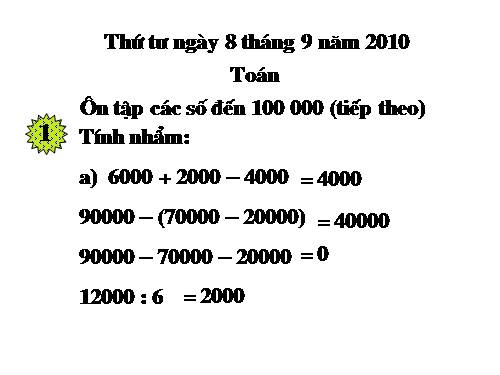 Ôn tập các số đến 100 000 (tiếp theo)