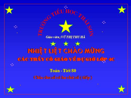 Chia cho số có ba chữ số (tiếp theo)