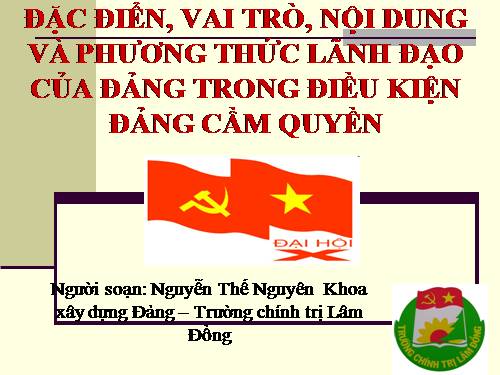 GD CD: STGT GT về Đảng.