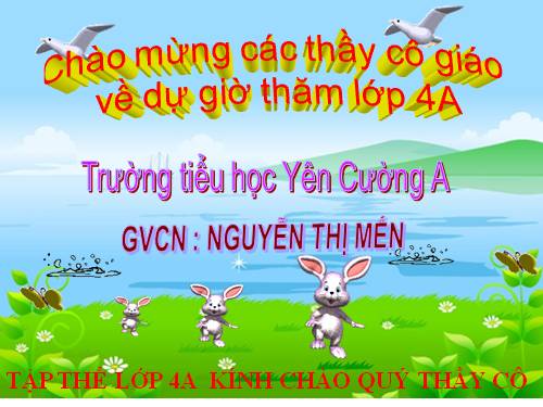 Các Bài giảng khác thuộc Chương trình Toán 4