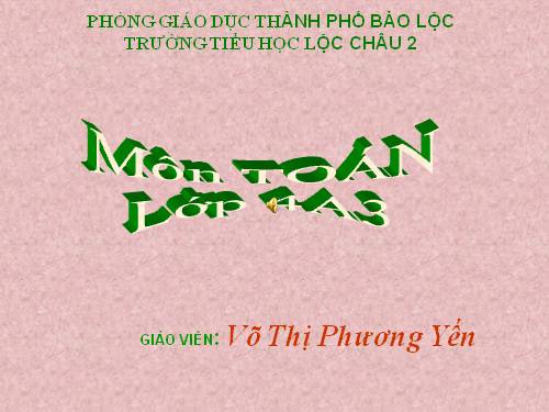 Phân số và phép chia số tự nhiên