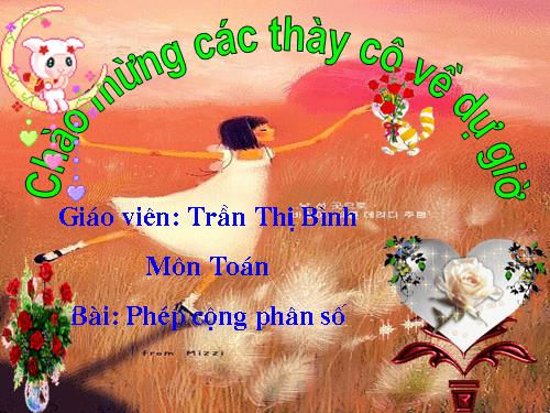 Phép cộng phân số (tiếp theo)